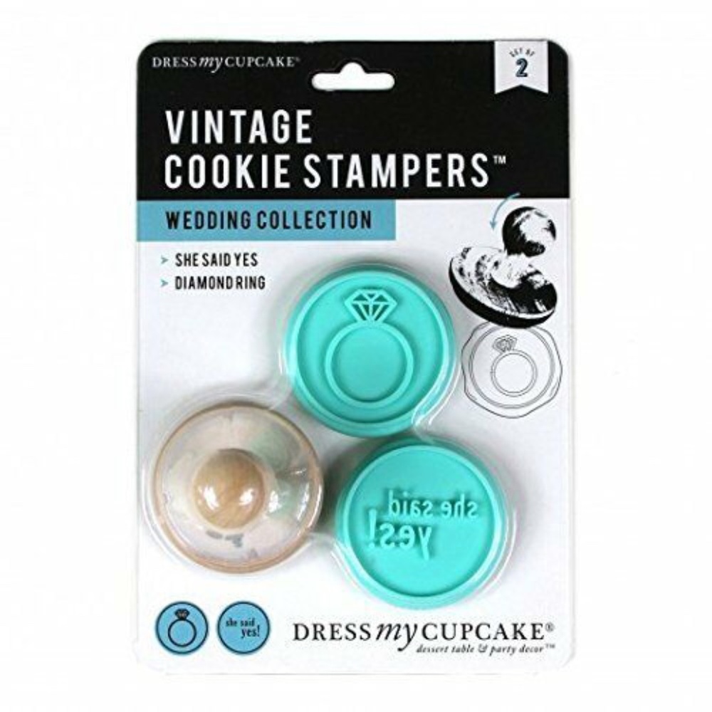 Dress My Cupcake Vintage Cookie Stampers Wedding